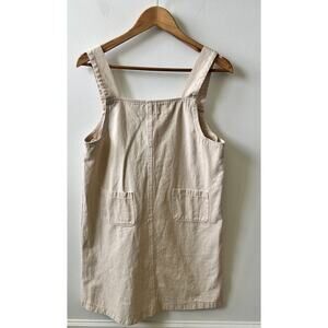 Oak + Fort Khaki overall dress women's size medium